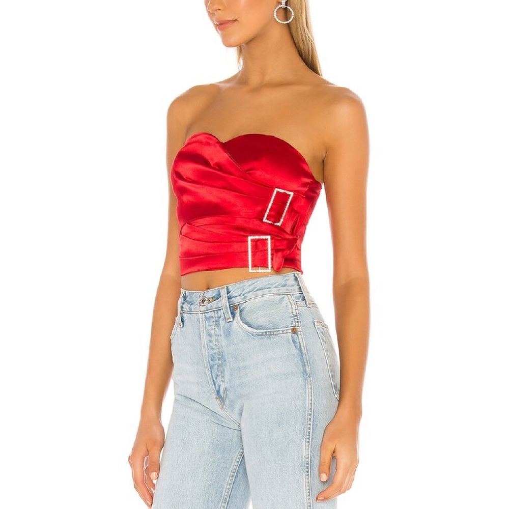 NWT Superdown revolve trixie strapless bustier top 💎 - Picture 4 of 7